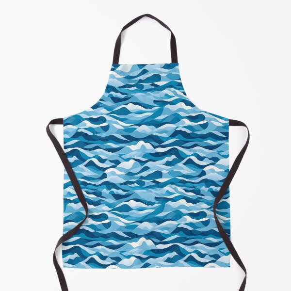 Item preview, Marine Blue Wave Camouflage Stealth and Style at Sea designed and sold by 89BLACK.