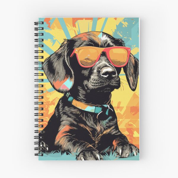 Item preview, Cool dachshund with sunglasses – retro pop art dog design designed and sold by Daagath.