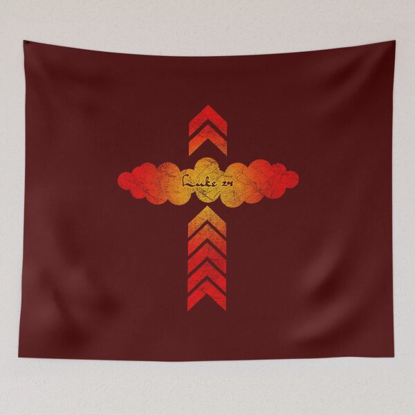 Item preview, Ascension Day Abstract – Arrow Beam | Jesus Ascending into Heaven Luke 24 Red designed and sold by ZechJohnRB.