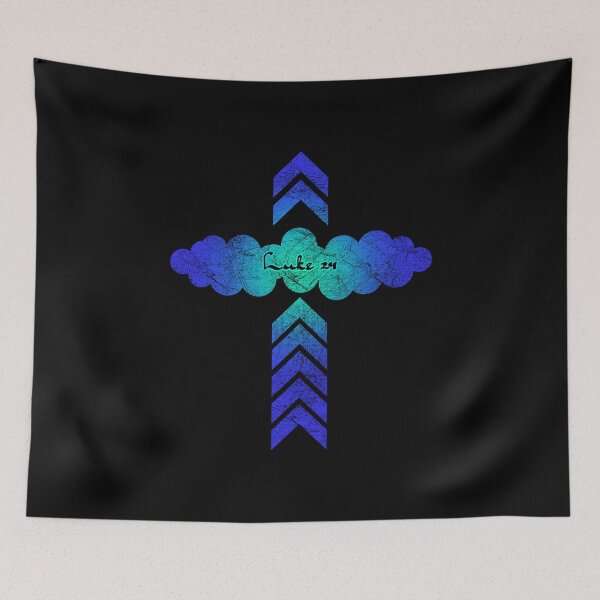 Item preview, Ascension Day Abstract – Arrow Beam | Jesus Ascending into Heaven Luke 24 Blue designed and sold by ZechJohnRB.