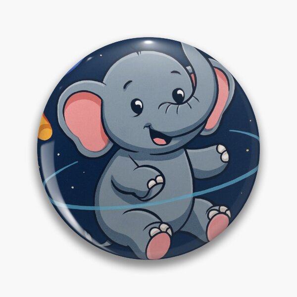 Item preview, Happy cute elephant  designed and sold by cu-animals-te.