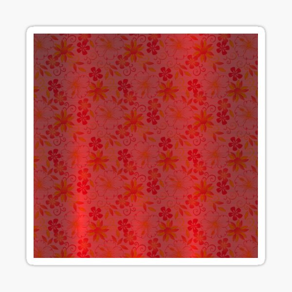Item preview, Red Orange Silk Metallic Floral Modern Collection designed and sold by TrendyDesigne412.