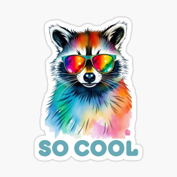 Item preview, Cool raccoon – urban style with sunglasses designed and sold by MAXANDERDESIGN.
