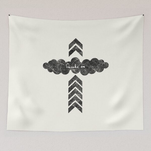 Item preview, Ascension Day Abstract – Arrow Beam | Jesus Ascending into Heaven Luke 24 Black designed and sold by ZechJohnRB.
