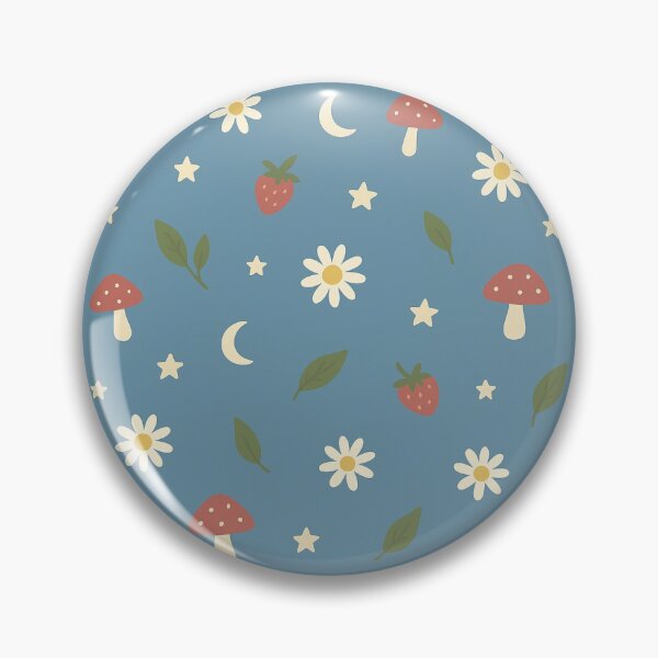 Item preview, Mushroom Moon Garden – Cottagecore Mushroom, Daisy & Celestial Elements designed and sold by viris ☆.