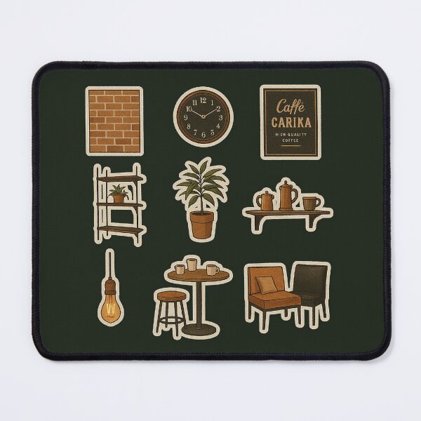Item preview, Vintage Coffee Shop Essentials designed and sold by zzz888.