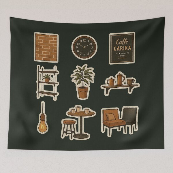 Item preview, Vintage Coffee Shop Essentials designed and sold by zzz888.