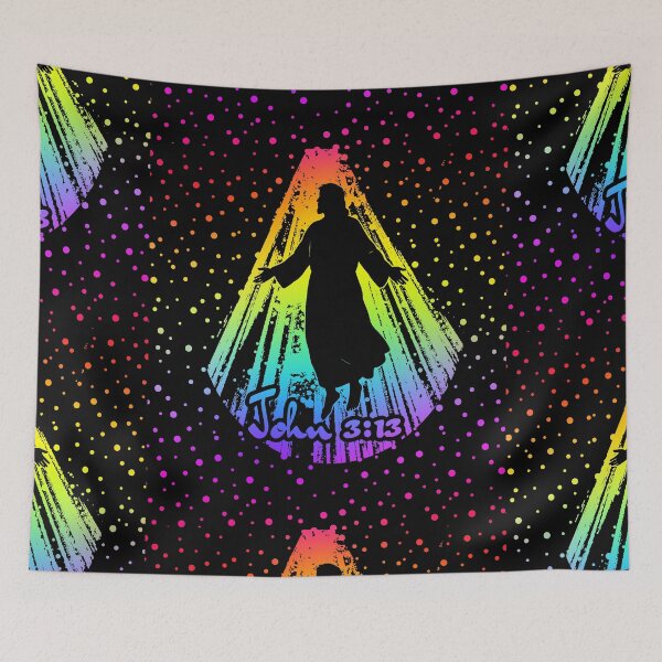 Item preview, Ascension of Jesus – Minimal Silhouette Design - Multicolor Rainbow color designed and sold by ZechJohnRB.