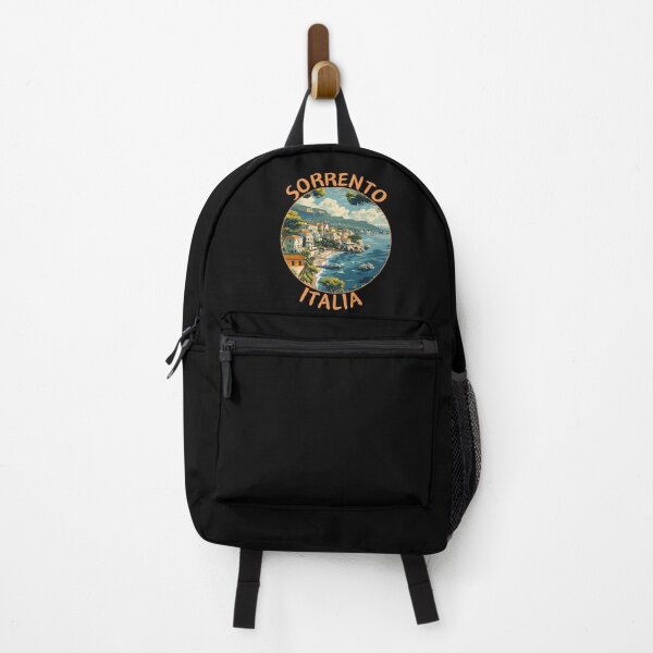 Item preview, Sorrento in Campania, Italy Retro Travel Art Circle Emblem designed and sold by MaateoDesign.