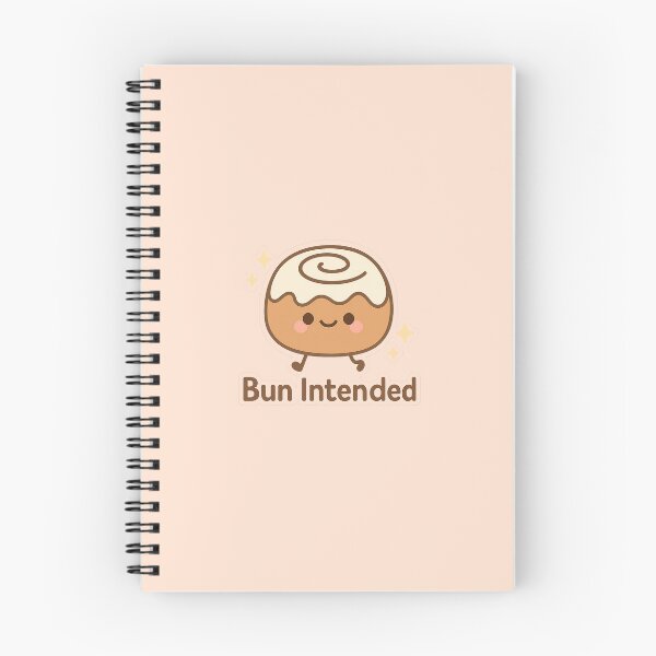 Item preview, Bun Intended – Cinnamon Roll Pun Sticker designed and sold by viris ☆.