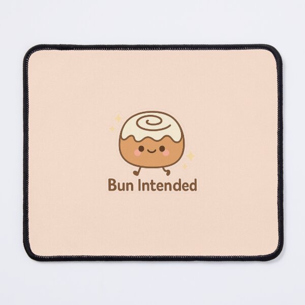 Item preview, Bun Intended – Cinnamon Roll Pun Sticker designed and sold by viris ☆.