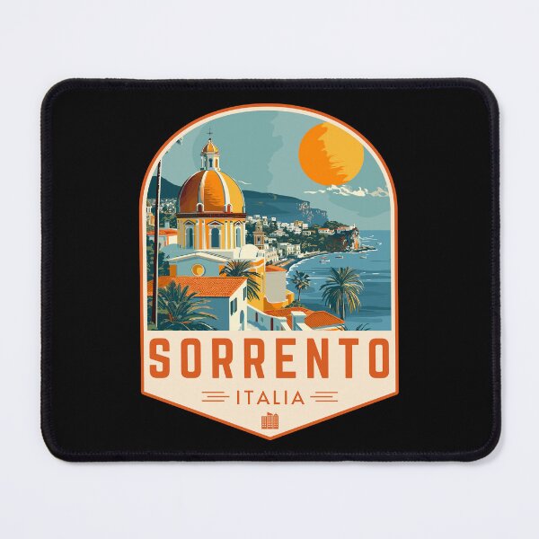 Item preview, Sorrento in Campania, Italy Vintage Travel Art Badge designed and sold by MaateoDesign.