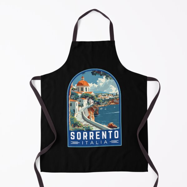 Item preview, Emblema de arte de viaje vintage de Sorrento en Campania, Italia designed and sold by MaateoDesign.