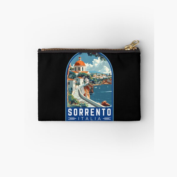 Aperçu de l'œuvre Emblème d'art de voyage vintage de Sorrente en Campanie, Italie créée et vendue par MaateoDesign.