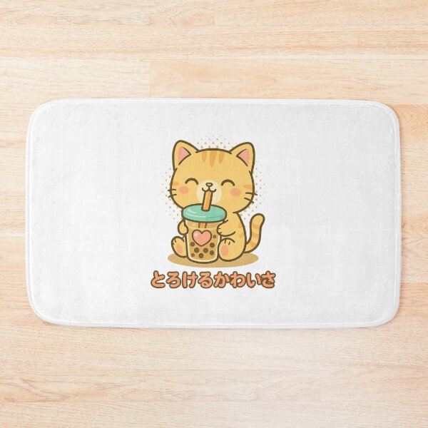 Item preview, Boba Tea Cat – Cute Kawaii Bubble Drink Kitty Design designed and sold by Oni Zuka.
