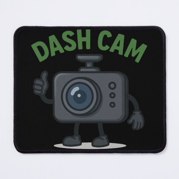 Item preview, Funny Dash Cam Character with Bold Green Text designed and sold by BogskyShop.