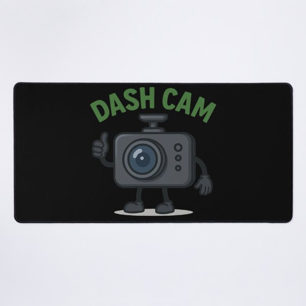 Item preview, Funny Dash Cam Character with Bold Green Text designed and sold by BogskyShop.