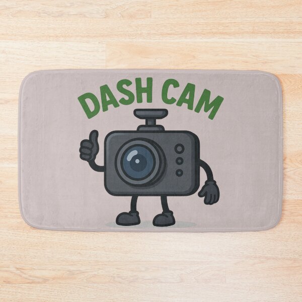 Item preview, Funny Dash Cam Character with Bold Green Text designed and sold by BogskyShop.