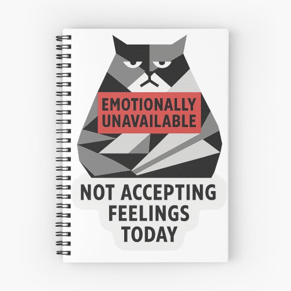 Item preview, Not Accepting Feelings Today – Cards & Prints for Introverts | Witty Wall Art designed and sold by JustMeditateIt.