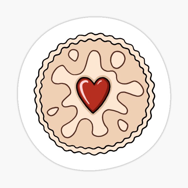 Item preview, Jammie Dodgers - Sticker designed and sold by House.of.Persephone.