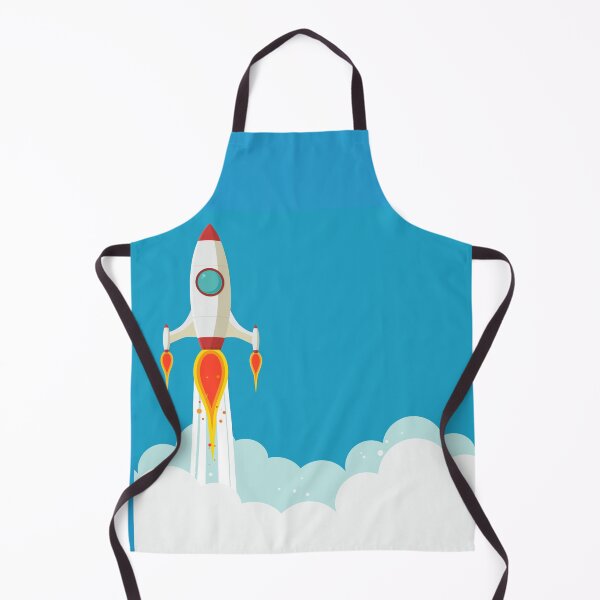 Item preview, Retro Rocket Launch – Fun Space Cartoon Illustration designed and sold by ChillVibes04.