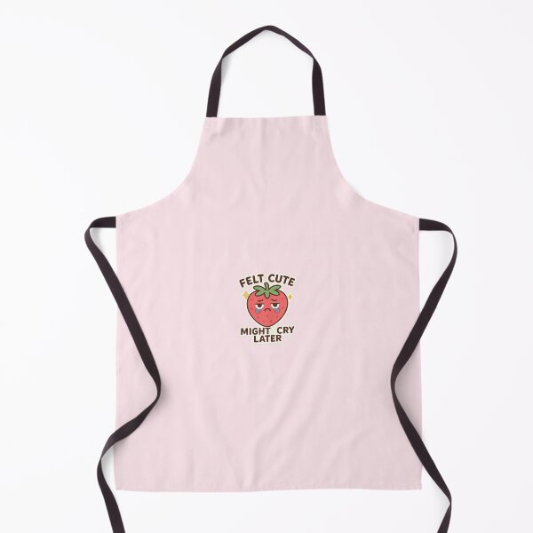 Item preview, Felt Cute, Might Cry Later – Sad Strawberry Sticker designed and sold by viris ☆.
