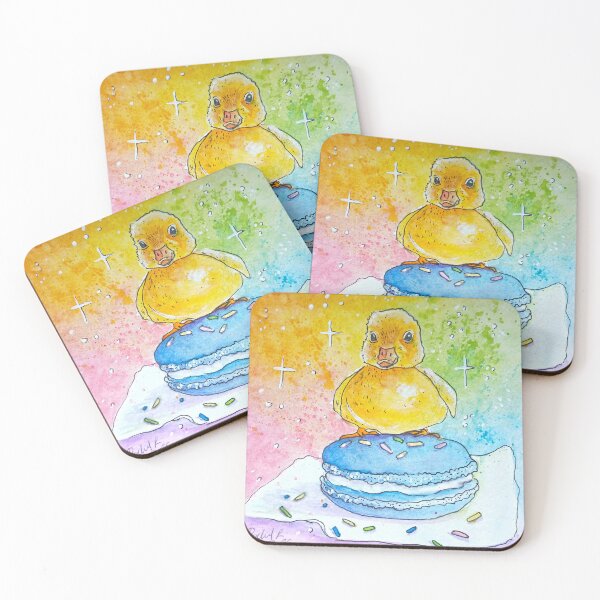 Item preview, Duck on a macaroon designed and sold by RLawrenceArt.
