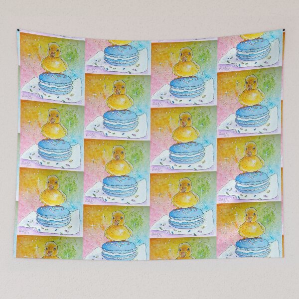 Item preview, Duck on a macaroon designed and sold by RLawrenceArt.
