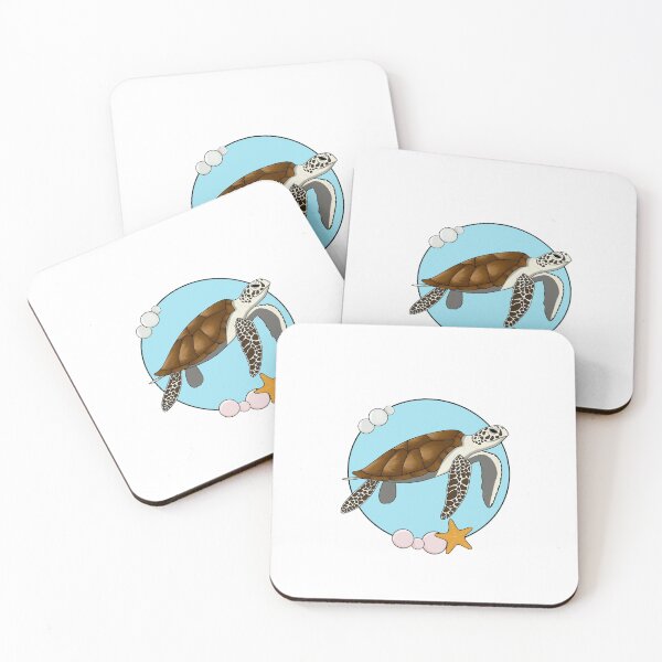 Item preview, A sea turtle: pink pearls and basic background designed and sold by Noni2071.