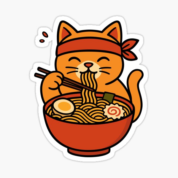 Item preview, Ramen Cat designed and sold by dsignvictor.