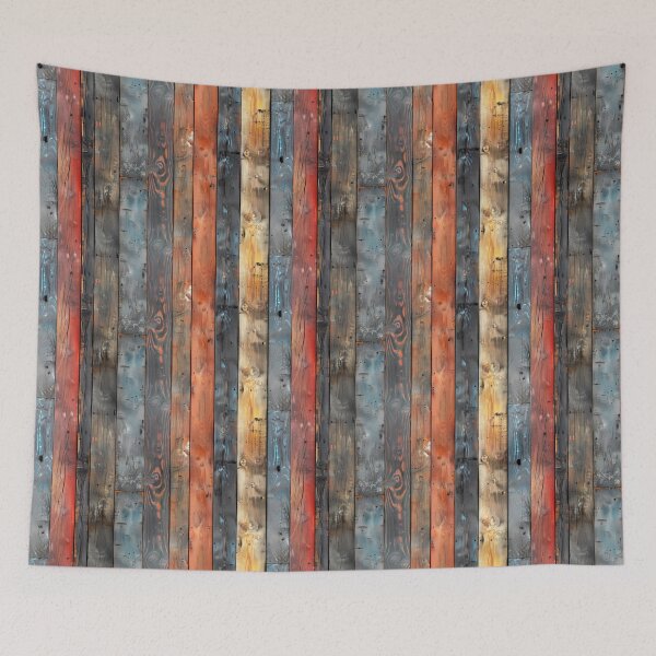 Item preview, Rustic Multicolored Wood Planks designed and sold by NTGUILTY.