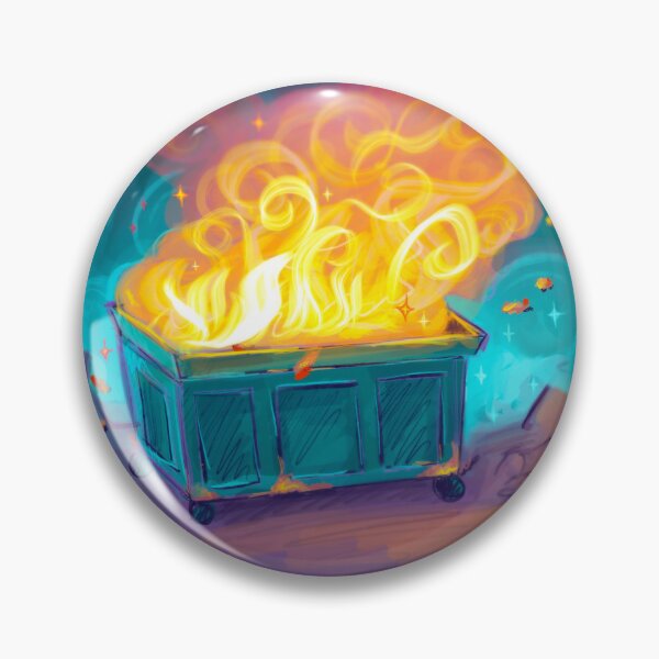 Artikelvorschau, Müllcontainer-Feuer-Vibes entworfen und verkauft von MaudeStudios.