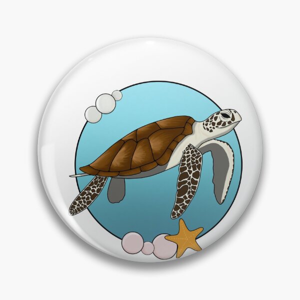 Item preview, A sea turtle: pink pearls and blurred background designed and sold by Noni2071.