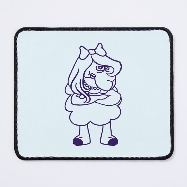 Item preview, Sheep Insulted Girl Woman Pretty Fun Female Angry designed and sold by shirt-o-mat.