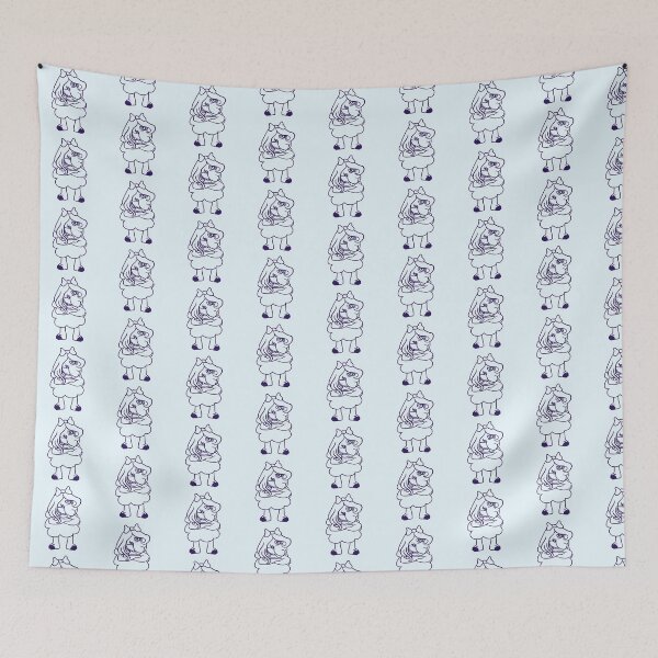 Item preview, Sheep Insulted Girl Woman Pretty Fun Female Angry designed and sold by shirt-o-mat.
