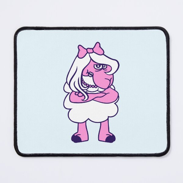 Item preview, Sheep Insulted Girl Woman Pretty Fun Female Angry designed and sold by shirt-o-mat.