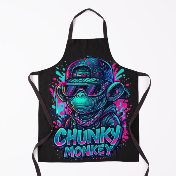 Item preview, Chunky Monkey Neon Cyber T-Shirt designed and sold by Thaivi Design.