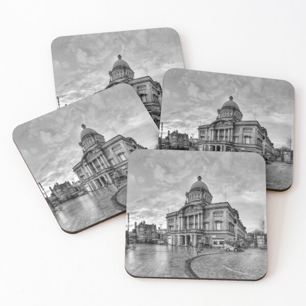 Item preview, Hull City Queen Victoria Square, Black And White Panorama designed and sold by Paul Thompson Photography.