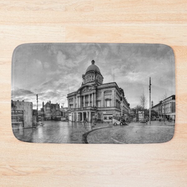 Item preview, Hull City Queen Victoria Square, Black And White Panorama designed and sold by Paul Thompson Photography.