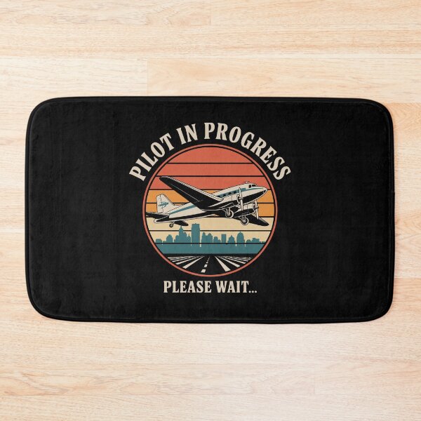 Item preview, Pilot In Progress Please Wait Funny Aviation Retro designed and sold by tmerchtrends.