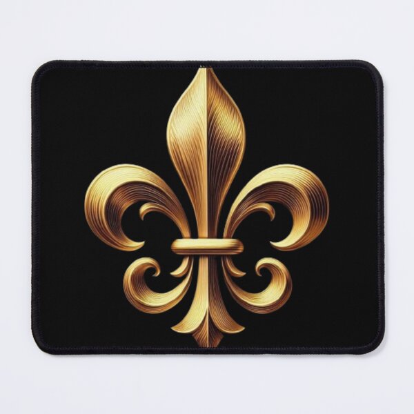Item preview, Fleur De Lys Gold Royal French Heraldic Emblem designed and sold by ProjectNoah.