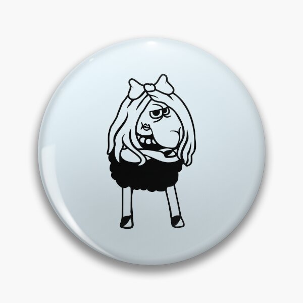 Item preview, Black Sheep Girl Woman Goth Emo Pretty Angry Sad designed and sold by shirt-o-mat.