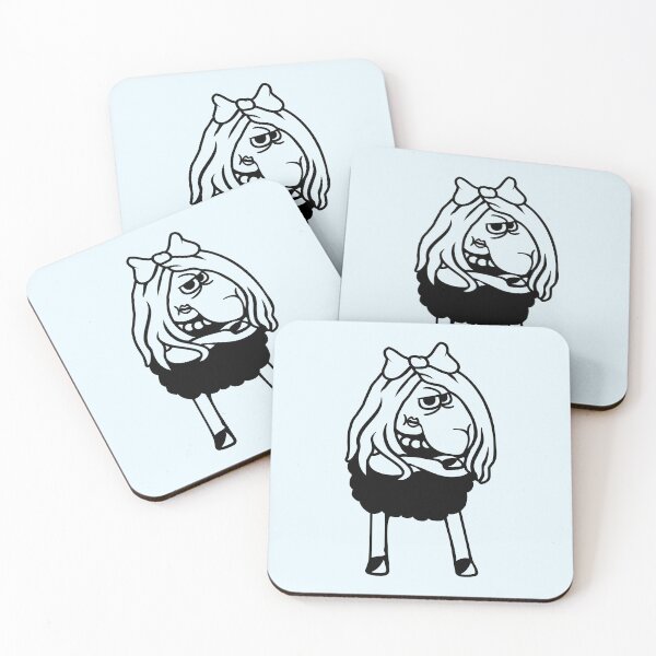Item preview, Black Sheep Girl Woman Goth Emo Pretty Angry Sad designed and sold by shirt-o-mat.