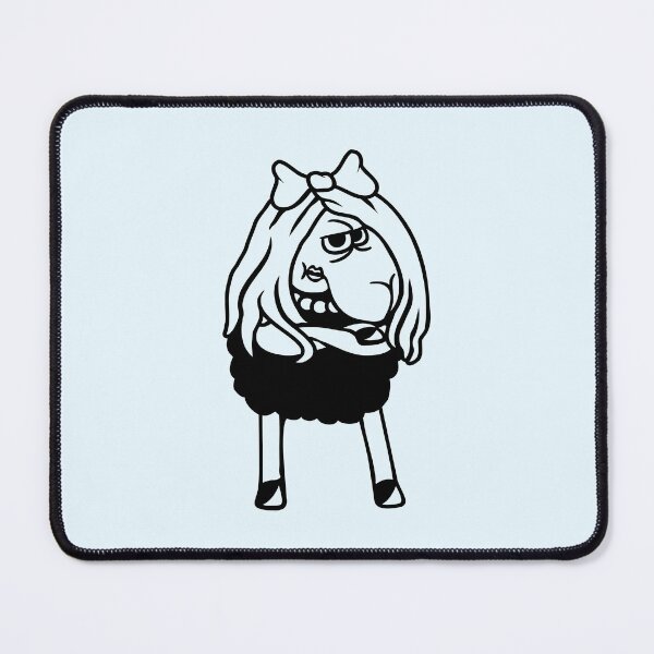 Item preview, Black Sheep Girl Woman Goth Emo Pretty Angry Sad designed and sold by shirt-o-mat.