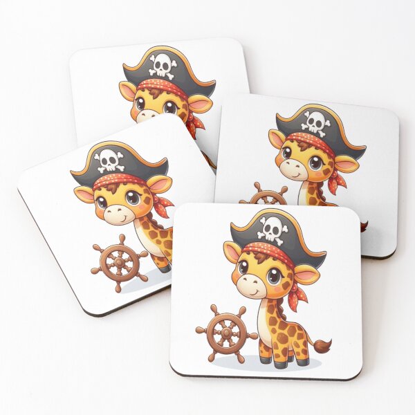 Item preview, Cute Giraffe pirate designed and sold by Ella_Sketch.