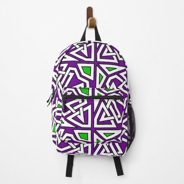 Item preview, Glass Breaking Pattern in Green and Purple designed and sold by Tarjiart.