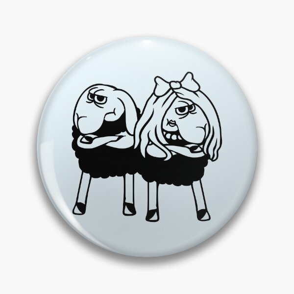 Item preview, 2 Black Sheep Couple Tired Angry Annoyed Offended designed and sold by shirt-o-mat.