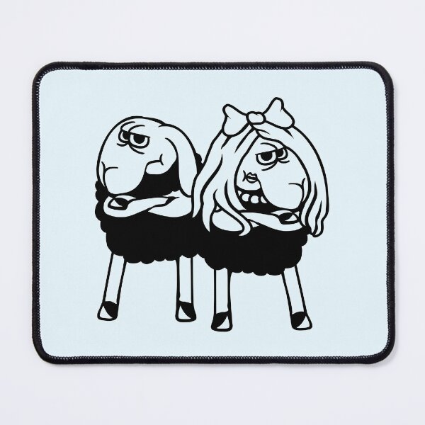 Item preview, 2 Black Sheep Couple Tired Angry Annoyed Offended designed and sold by shirt-o-mat.