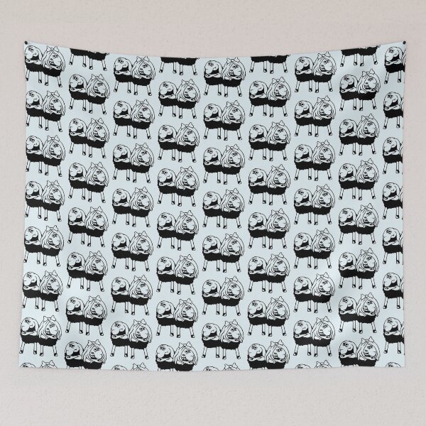 Item preview, 2 Black Sheep Couple Tired Angry Annoyed Offended designed and sold by shirt-o-mat.