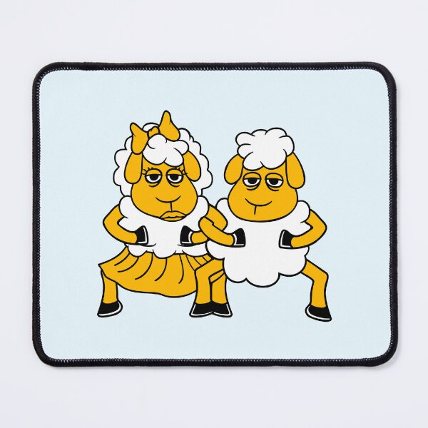 Item preview, 2 Sheep Couple Tired Bored Friends In Love Dancing designed and sold by shirt-o-mat.
